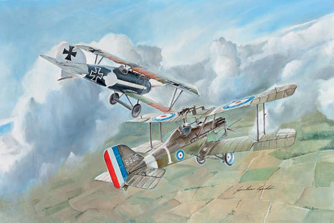 Italeri Aircraft 1/72 SE5a & Albatros D III Aircraft (2 Kits) Kit