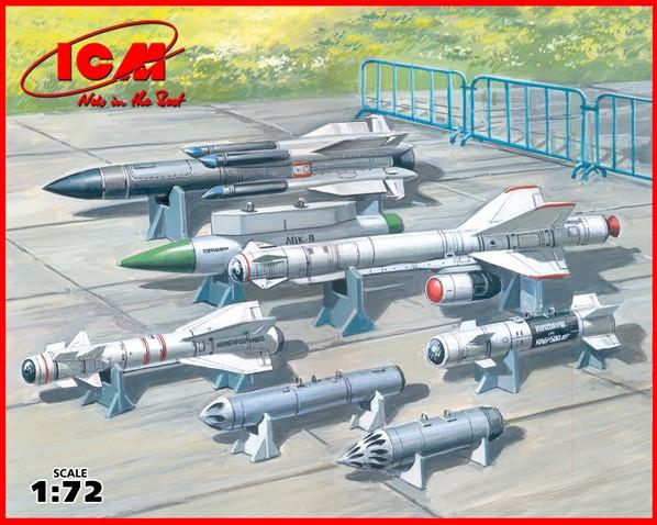 ICM 1/72 Soviet Air-to-Surface Aircraft Armament Set Kit