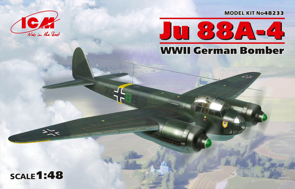 ICM Aircraft 1/48 WWII German Ju88A4 Bomber Kit