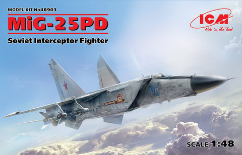 ICM Aircraft 1/48 MiG25PD/PDS Soviet Interceptor Fighter Kit