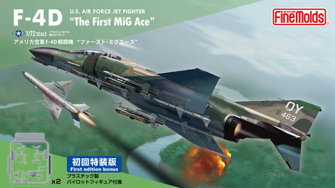 FineMolds 1/72 US Air Force F-4D Jet Fighter "The First MiG Ace" (First Limited Special Edition)