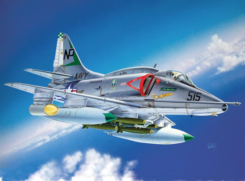 Italeri Aircraft 1/48 A4E/F/G Skyhawk Aircraft (Re-Issue) Kit