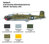 Italeri 1/48 B25G Mitchell Bomber Kit