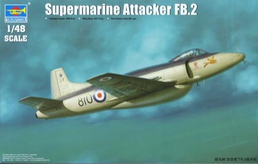 Trumpeter Aircraft 1/48 Supermarine Attacker FB2 Fighter Kit