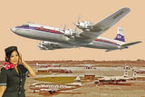Roden Aircraft 1/144 DC7C Japan Airliner Kit