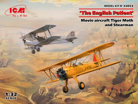 ICM 1/32 'The English Patient'. Movie aircraft Tiger Moth and Stearman Kit