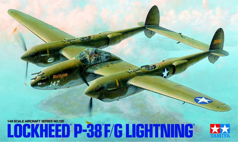 Tamiya Aircraft 1/48 Scale Lockeed P-38 F/G Lightning Kit