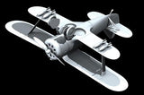 ICM Aircraft 1/72 WWII Soviet I153 Chaika BiPlane Fighter Kit