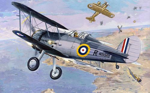 Roden Aircraft 1/48 Gloster Sea Gladiator Royal Navy BiPlane Fighter Kit