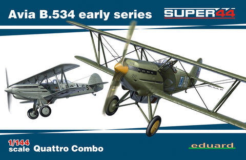 Eduard 1/144 Avia B534 Early Series Aircraft Quattro Combo Ltd. Edition Kit