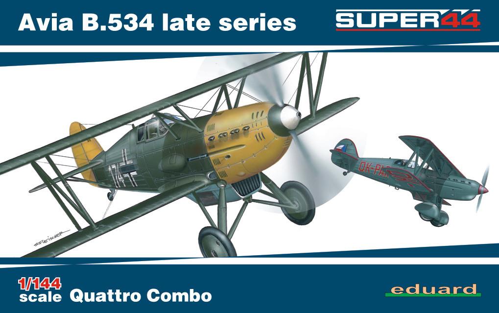 Eduard 1/144 Avia B534 Late Series Aircraft Quattro Combo (Ltd Edition Plastic Kit)