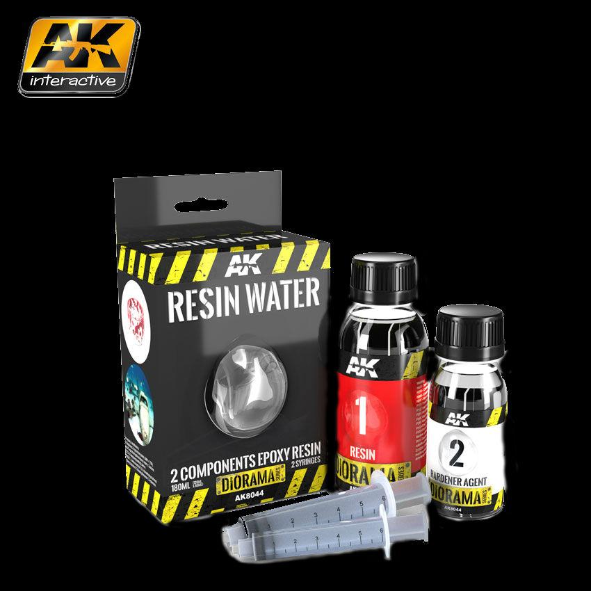 AK Interactive 	Diorama Series: Resin Water Effect 2-Components Epoxy 180ml