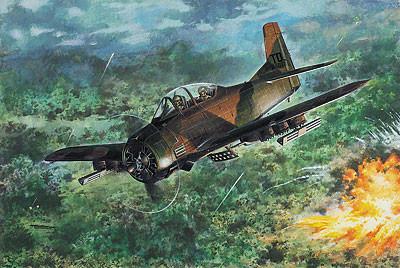 Roden Aircraft 1/48 T28D Trojan USAF Trainer Aircraft Kit