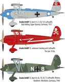Roden 1/48 Arado Ar68F1 BiPlane Fighter Kit