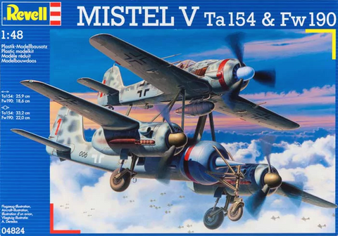 Revell Germany Aircraft 1/48 Mistel V Ta154 & Fw190 Kit