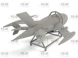 ICM 1/48 KDA1 Q2A Firebee Drone w/Trailer (New Tool Kit