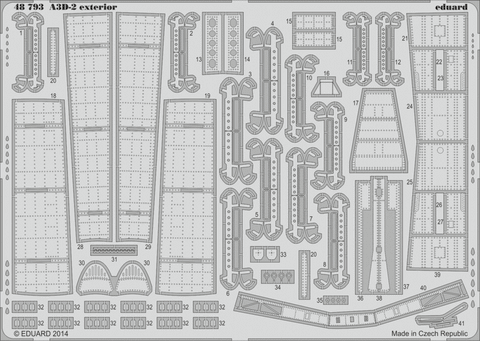 Eduard Details 1/48 Aircraft- A3D2 Exterior for TSM