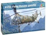 Italeri Aircraft 1/48 H-21C "Flying Banana" Gunship Kit