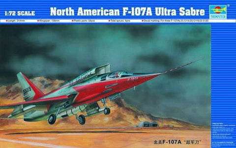 Trumpeter Aircraft 1/72 F107A Ultra Sabre Prototype Aircraft Kit