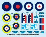 Trumpeter 1/48 Fairey Albacore Torpedo Bomber BiPlane Kit