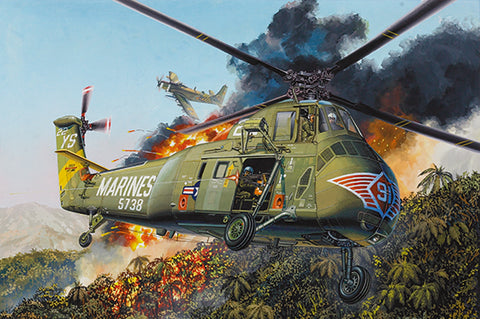 Trumpeter 1/48 H34 US Marines Helicopter (Re-Issue Formerly Gallery Models) Kit