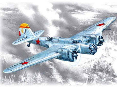 ICM Aircraft 1/72 WWII Soviet SB2M100A Bomber Kit