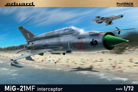 Eduard 1/72 MiG21MF Interceptor Aircraft (Profi-Pack Plastic Kit) (Re-Issue)