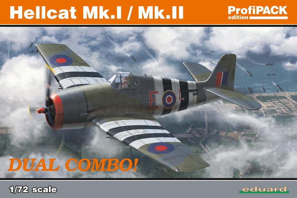 Eduard Aircraft 1/72 Hellcat Mk I/II Fighter Profi-Pack Kit