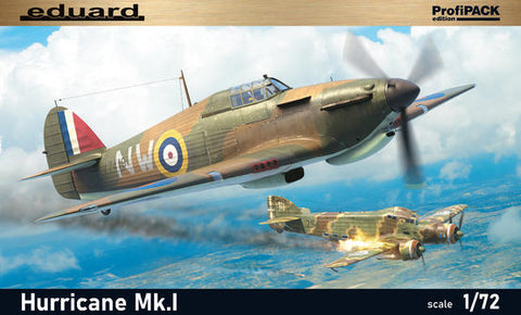 Eduard 1/72 WWII Hurricane Mk I British Fighter (Profi-Pack Plastic Kit)