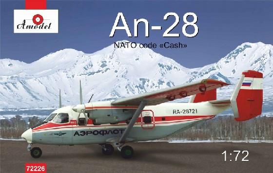 A Model From Russia 1/72 Antonov An28 NATO Code Twin Engine Light Turboprop Aircraft Kit