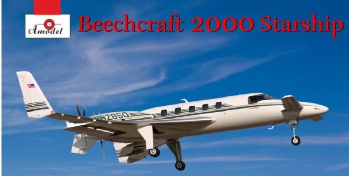 A Model From Russia 1/72 Beechcraft 2000 Starship N82850 Twin-Engined Business Aircraft Kit