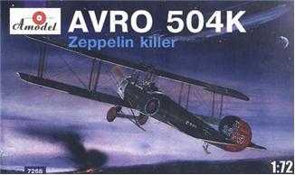 A Model From Russia 1/72 Avro 504K Zeppelin Killer Single-Seater Fighter Kit