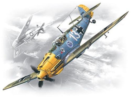 ICM Aircraft 1/72 WWII Messerschmitt Bf109E3 Fighter Kit