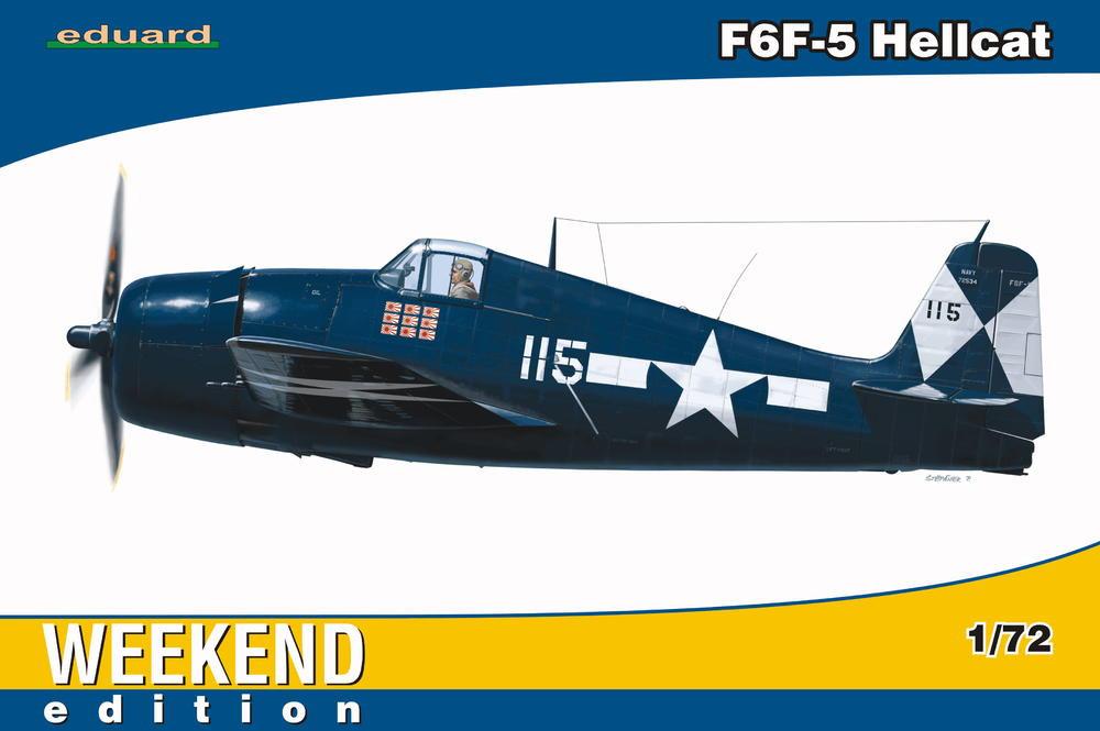 Eduard Aircraft 1/72 F6F5 Hellcat Fighter Wkd Edition Kit