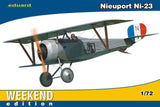 Eduard Aircraft 1/72 Nieuport Ni23 BiPlane Fighter Wkd Edition Kit