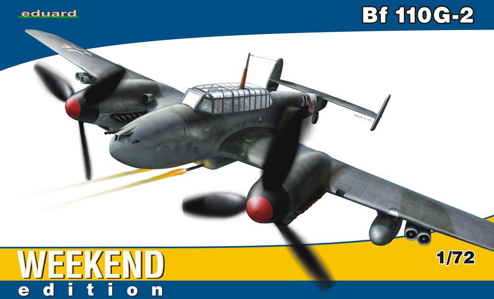 Eduard Aircraft 1/72 Bf110G2 Fighter Wkd Edition Kit