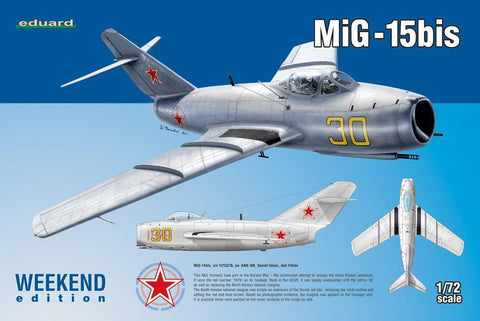 Eduard Aircraft 1/72 MiG15bis Fighter Wkd. Edition Kit