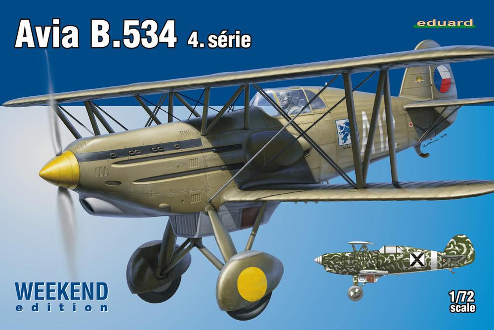 Eduard Aircraft 1/72 Avia B534 IV Serie Aircraft Wkd Edition Kit