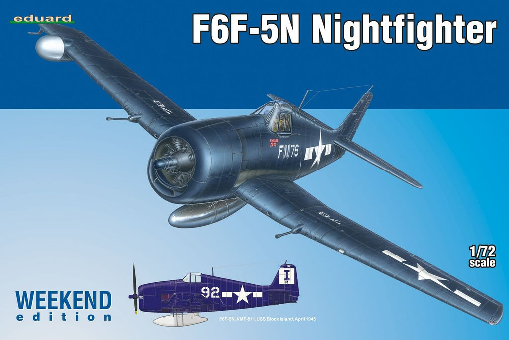 Eduard Aircraft 1/72 F6F5N Night Fighter Wkd Edition Kit
