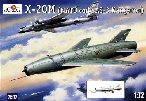 A Model From Russia 1/72 X20M (AS3 Kangaroo NATO Code) Soviet Strategic Airborne Missile System Kit