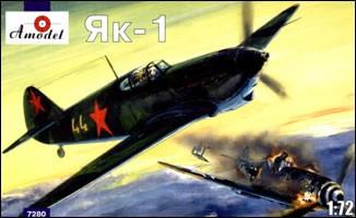 A Model From Russia 1/72 Yak1 Late Version Soviet Fighter Kit