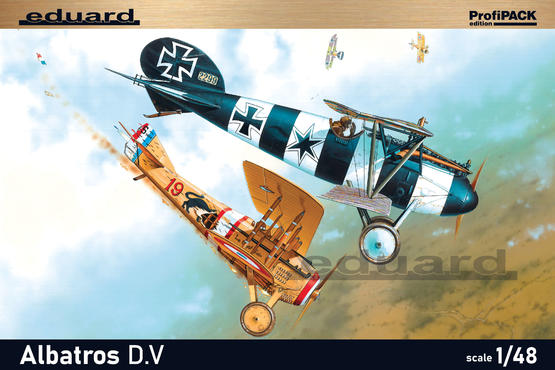 Eduard 1/48 WWI Albatros D V German BiPlane Fighter (Profi-Pack Plastic Kit)