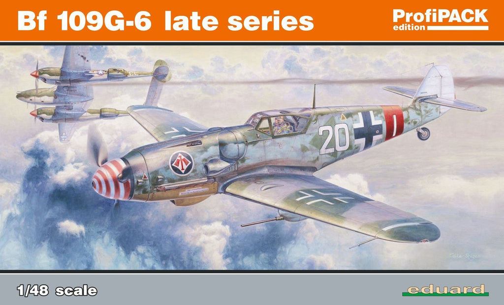 Eduard 1/48 Bf109G6 Late Series Fighter Profi-Pack Kit