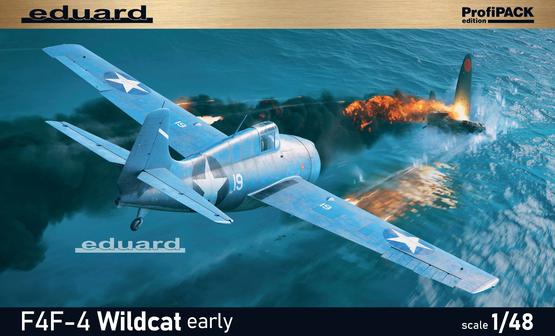Eduard 1/48 F4F4 Wildcat Early US Fighter (Profi-Pack Plastic Kit)