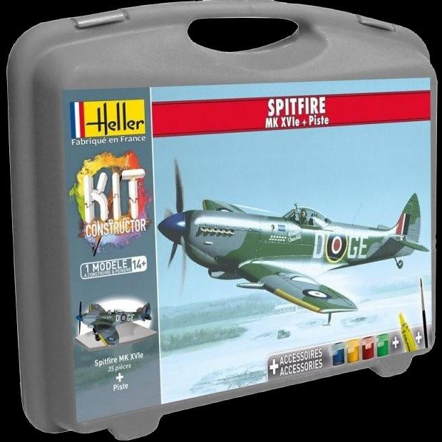 Heller Aircraft 1/72 Spitfire Mk XVIe Aircraft w/Paint & Glue Kit