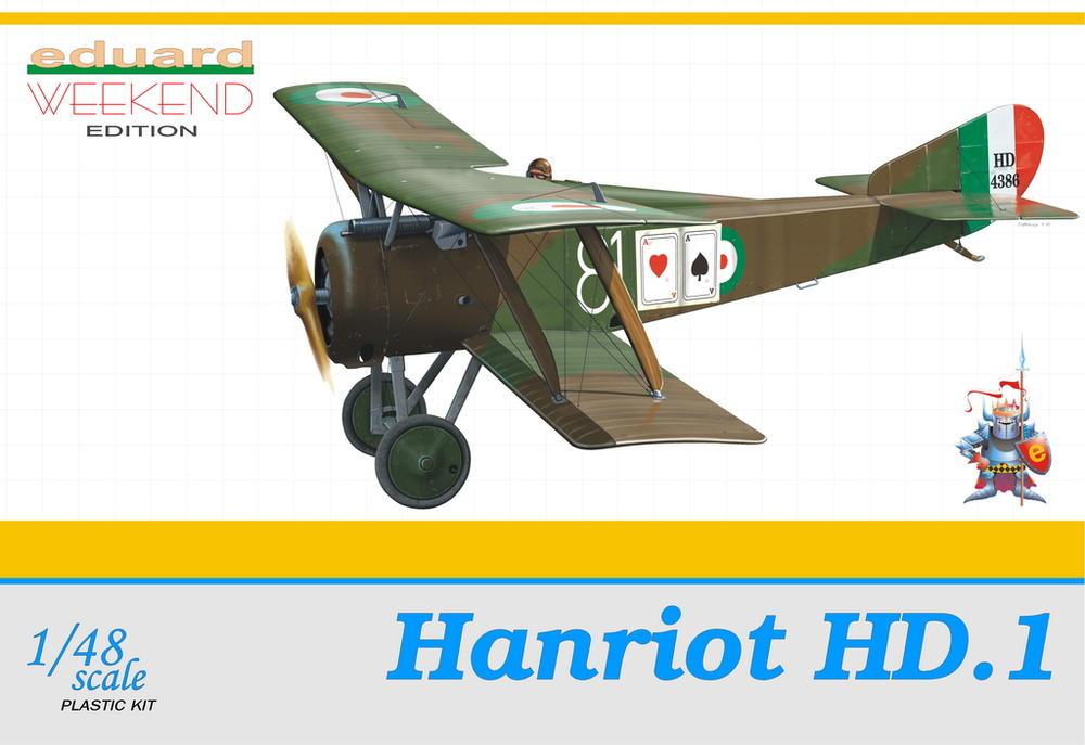 Eduard 1/48 Hanriot HD1 BiPlane Wkd. Edition Kit