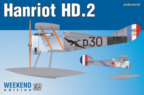Eduard 1/48 Hanriot HD2 BiPlane Wkd Edition Plastic Kit