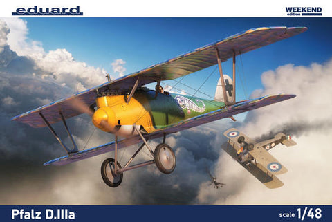 Eduard 1/48 WWI Pfalz D IIIa German BiPlane Fighter (Wkd Edition Plastic Kit)