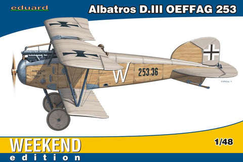 Eduard 1/48 Albatros D III OEFFAG 253 BiPlane Wkd Edition Plastic Kit