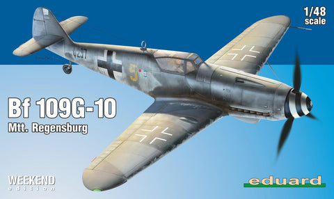 Eduard Aircraft 1/48 Bf109G10 Mtt. Regensburg WWII German Fighter Weekend Edition Kit